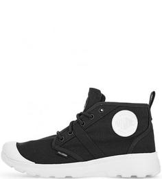 Черные текстильные ботинки с нашивками Palladium