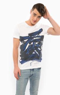 Хлопковая футболка с круглым вырезом Calvin Klein Jeans