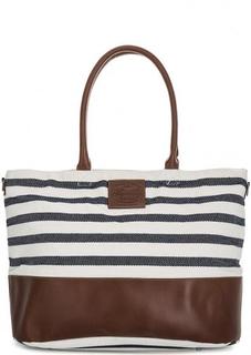 Вместительная сумка из хлопка с широким плечевым ремнем Superdry