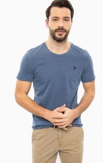 Синяя футболка с круглым вырезом U.S. Polo Assn.