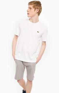 Белая футболка с круглым вырезом Lacoste