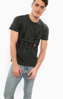 Хлопковая футболка с круглым вырезом Superdry