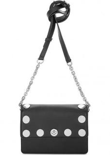 Сумка из гладкой кожи с металлическим декором Michael Michael Kors