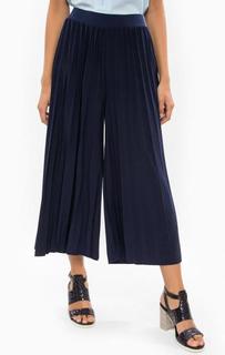 Широкие плиссированные капри синего цвета Michael Michael Kors