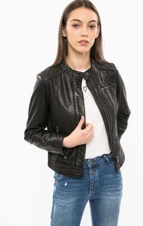 Кожаная куртка черного цвета Marc Opolo