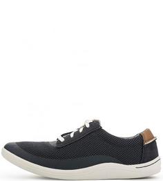 Синие текстильные кроссовки Clarks