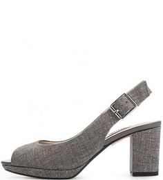Босоножки из нубука на устойчивом каблуке Clarks