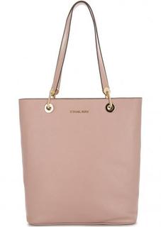 Вместительная кожаная сумка с длинными ручками Michael Michael Kors