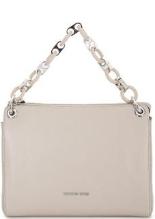 Кожаная сумка с широким плечевым ремнем Michael Michael Kors