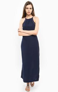 Длинное синее платье Calvin Klein Jeans