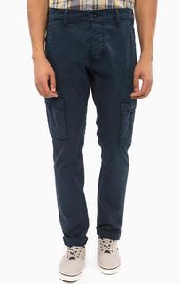 Синие брюки карго из хлопка Mustang