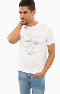 Хлопковая футболка с короткими рукавами Mustang