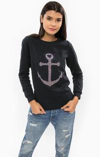 Хлопковый свитшот с нашивками Sugarhill Boutique