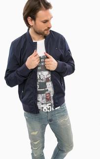 Темно-синяя ветровка Hilfiger Denim