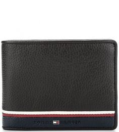 Коричневое кожаное портмоне Tommy Hilfiger