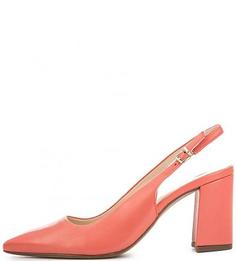 Кожаные босоножки кораллового цвета Högl