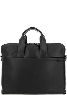 Кожаная сумка с отделениями для ноутбука и планшета Mandarina Duck