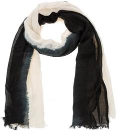 Трикотажный палантин молочного цвета Replay