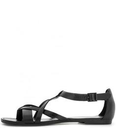 Кожаные сандалии черного цвета Vagabond