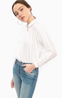 Белая блуза оверсайз с длинными рукавами Wrangler