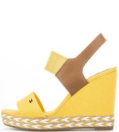 Желтые текстильные босоножки Tommy Hilfiger