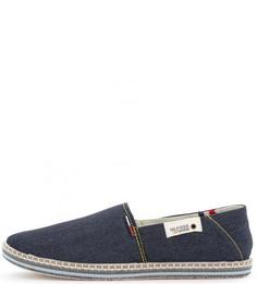 Текстильные слипоны с контрастной строчкой Hilfiger Denim