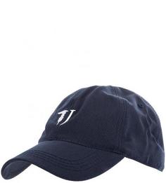 Синяя бейсболка из хлопка Trussardi Jeans