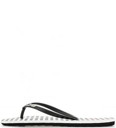 Черные сланцы в полоску Roxy