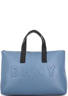 Кожаная сумка с широким плечевым ремнем Dkny