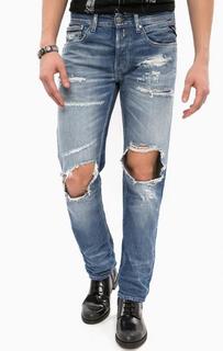 Зауженные рваные джинсы Replay