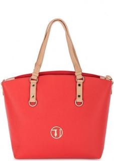 Красная сумка с длинными ручками Trussardi Jeans