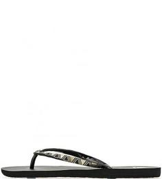 Черные пляжные сланцы Roxy