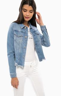 Джинсовая куртка с укороченной спинкой Guess