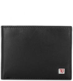 Кожаное портмоне с двумя отделами для купюр Trussardi Jeans
