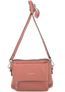 Маленькая кожаная сумка розового цвета Fiato