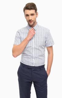 Хлопковая рубашка с короткими рукавами Strellson