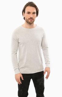 Серый джемпер с круглым вырезом Diesel