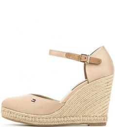 Текстильные босоножки с закрытым мыском Tommy Hilfiger