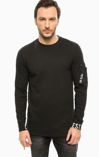 Черный хлопковый свитшот Jack & Jones