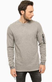 Серый хлопковый свитшот Jack & Jones