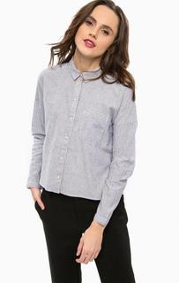 Рубашка оверсайз в полоску с длинными рукавами Only