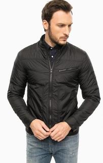 Легкая куртка на молнии черного цвета Jack & Jones