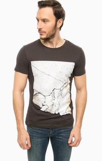 Футболка с короткими рукавами из хлопка Calvin Klein Jeans