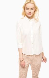 Хлопковая рубашка в полоску с нашивками Kocca