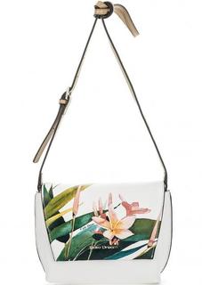 Кожаная сумка с цветочным принтом Fiato Dream