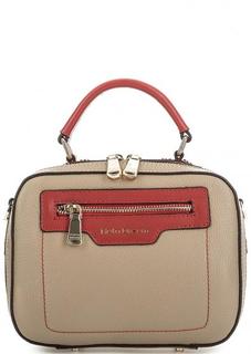 Кожаная сумка с контрастными вставками Fiato Dream