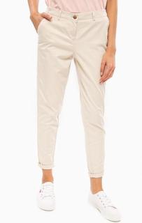 Бежевые хлопковые чиносы Calvin Klein Jeans