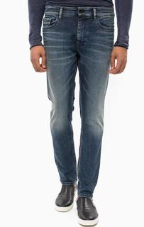 Синие джинсы с заломами Calvin Klein Jeans