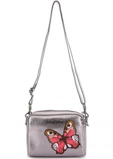 Маленькая сумка через плечо серебристого цвета George Gina & Lucy