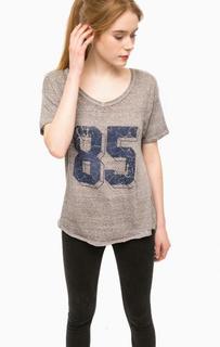 Серая футболка свободного кроя Alcott